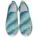 Pastel Beach Wave Men s Slip On Sneakers View1