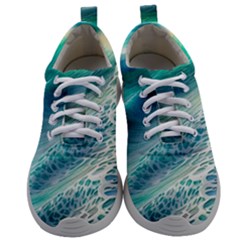 Pastel Beach Wave Mens Athletic Shoes by GardenOfOphir