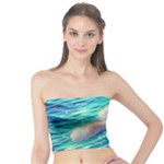 Waves At The Ocean s Edge Tube Top