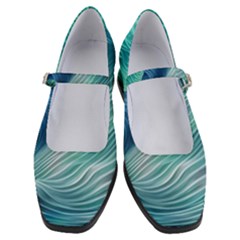 Summer Ocean Waves Women s Mary Jane Shoes by GardenOfOphir
