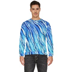 Nature Ocean Waves Men s Fleece Sweatshirt by GardenOfOphir
