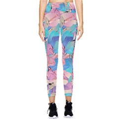 Painting Watercolor Abstract Design Artistic Ink Pocket Leggings  by Ravend