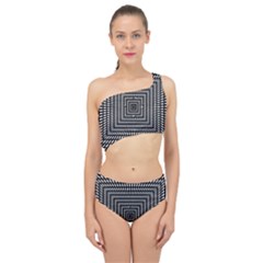 Focus Squares Optical Illusion Background Pattern Spliced Up Two Piece Swimsuit by Ravend