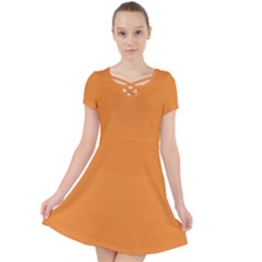 Cadmium Orange	 - 	caught In A Web Dress by ColorfulDresses