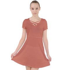 Copper Red	 - 	caught In A Web Dress