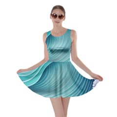 Pastel Sea Waves Skater Dress by GardenOfOphir