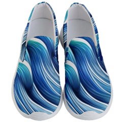 Sunny Ocean Wave Men s Lightweight Slip Ons by GardenOfOphir