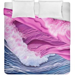 Abstract Pink Ocean Waves Duvet Cover Double Side (king Size) by GardenOfOphir