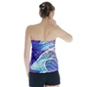 Majestic Ocean Waves Strapless Top View2