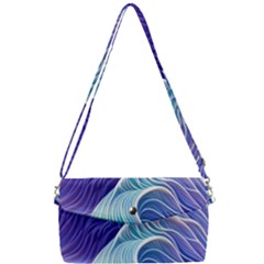 Majestic Ocean Waves Removable Strap Clutch Bag by GardenOfOphir