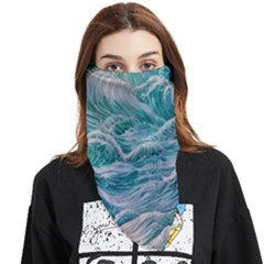 Waves Of The Ocean Ii Face Covering Bandana (triangle) by GardenOfOphir