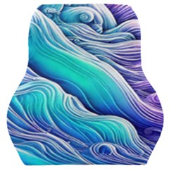 Ocean Waves In Pastel Tones Car Seat Back Cushion  by GardenOfOphir