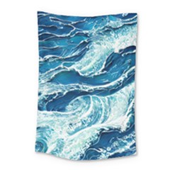 Summer Ocean Waves Small Tapestry by GardenOfOphir