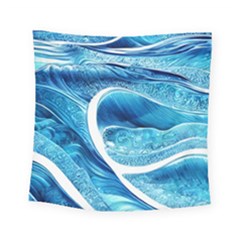 Blue Wave Square Tapestry (small) by GardenOfOphir