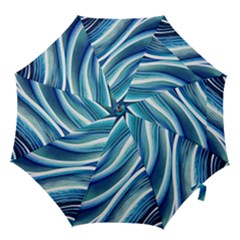 Blue Ocean Waves Hook Handle Umbrellas (small) by GardenOfOphir