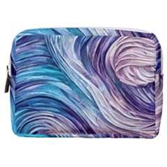 Abstract Pastel Ocean Waves Make Up Pouch (medium) by GardenOfOphir