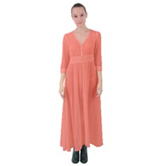 Tea Rose Red	 - 	button Up Maxi Dress by ColorfulDresses
