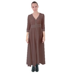 Rose Ebony Brown	 - 	button Up Maxi Dress by ColorfulDresses