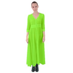 Spring Frost Green	 - 	button Up Maxi Dress by ColorfulDresses
