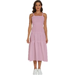 Cameo Pink	 - 	sleeveless Shoulder Straps Boho Dress by ColorfulDresses