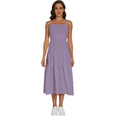 Glossy Grape Purple	 - 	sleeveless Shoulder Straps Boho Dress by ColorfulDresses