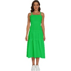 Malachite Green	 - 	sleeveless Shoulder Straps Boho Dress by ColorfulDresses