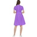 Orchid Purple	 - 	Short Sleeve Waist Detail Dress View2