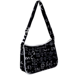 E=mc2 Text Science Albert Einstein Formula Mathematics Physics Zip Up Shoulder Bag by Jancukart