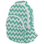 Chevron Pattern Giftt Rounded Multi Pocket Backpack