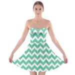 Chevron Pattern Giftt Strapless Bra Top Dress