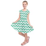 Chevron Pattern Giftt Kids  Short Sleeve Dress