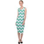 Chevron Pattern Giftt Sleeveless Pencil Dress