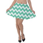 Chevron Pattern Giftt Velvet Skater Skirt