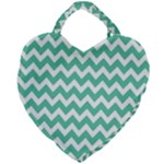 Chevron Pattern Giftt Giant Heart Shaped Tote