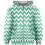 Chevron Pattern Giftt Kids  Zipper Hoodie Without Drawstring