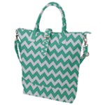 Chevron Pattern Giftt Buckle Top Tote Bag