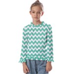 Chevron Pattern Giftt Kids  Frill Detail Tee