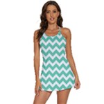 Chevron Pattern Giftt 2-in-1 Flare Activity Dress