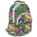 Sacred Mushroom Charm Rounded Multi Pocket Backpack View2