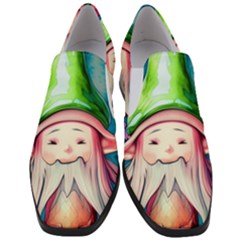 Conjure Mushroom Women Slip On Heel Loafers by GardenOfOphir