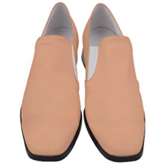 Peach Quartz	 - 	slip On Heel Loafers by ColorfulShoes