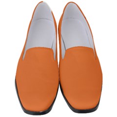 Halloween Orange	 - 	classic Loafer Heels by ColorfulShoes