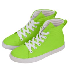 Chartreuse Green	 - 	hi-top Skate Sneakers by ColorfulShoes