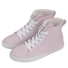 Rose  Quartz Pink	 - 	hi-top Skate Sneakers by ColorfulShoes