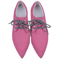Liseran Pink	 - 	pointed Oxford Shoes by ColorfulShoes
