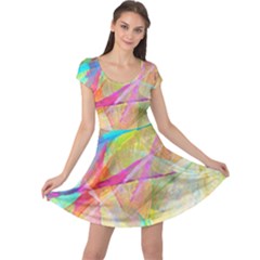 Abstract-14 Cap Sleeve Dress by nateshop