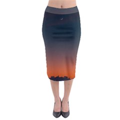 Sky Gradient Midi Pencil Skirt by artworkshop