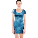 Blue Water Speech Therapy Short Sleeve Bodycon Dress View1