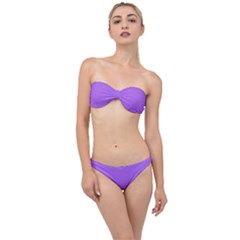 Orchid Purple	 - 	classic Bandeau Bikini Set by ColorfulSwimWear