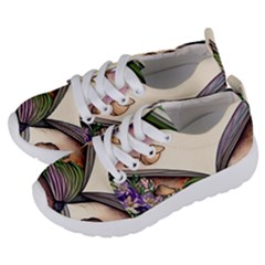 Enchantress Mushroom Charm Gill Wizard Kids  Lightweight Sports Shoes by GardenOfOphir